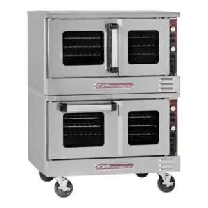 Southbend TVES/20SC 36.1" TruVection Series Stainless Steel Double Deck Full Size Electric Convection Oven, 7.5 kW, 208v/1ph - TVES/20SC