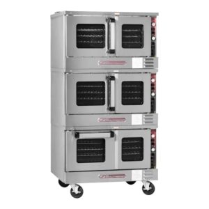 Southbend TVGS/32SC 36" Stainless Steel TruVection Series Triple Full Size Convection Oven, Natural Gas, 52.000 BTU, Silver - TVGS/32SC
