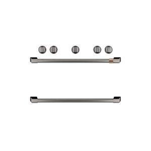 Café Freestanding Gas Knobs and Handles - Brushed Black - CXFSGHKPMBT-KT