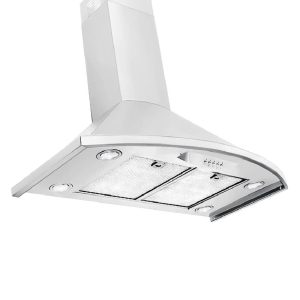 Proline Wall Mounted Range Hood, Ducted, 600 CFM, Stainless Steel Finish, Black Finish Proline Vector - PLFW Vector.30