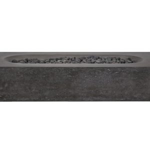 PyroMania Fire - Alchemy Rectangle Concrete Fire Pit Table - AL-CH-LP