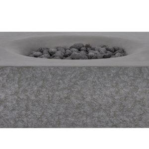 PyroMania Fire - Monument Square Concrete Fire Pit Table - MN-CH-LP
